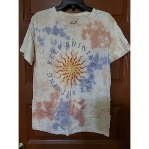 Neon Riot "Keep Shining"  Tie-Dye T-Shirt Size Small